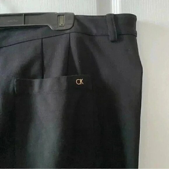 Calvin Klein Ankle Cropped Pants Black Cigarette Trousers Size 20W - Picture 9 of 16